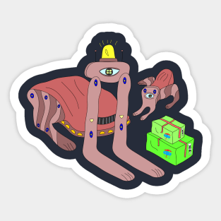 Work with Dad Day Sticker